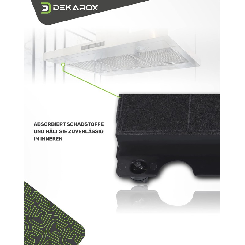 DEKAROX Carbon Filter Activated Carbon Filter for Elica Model 15