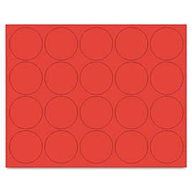 MasterVision Magnetic Color Coding Dots, Red