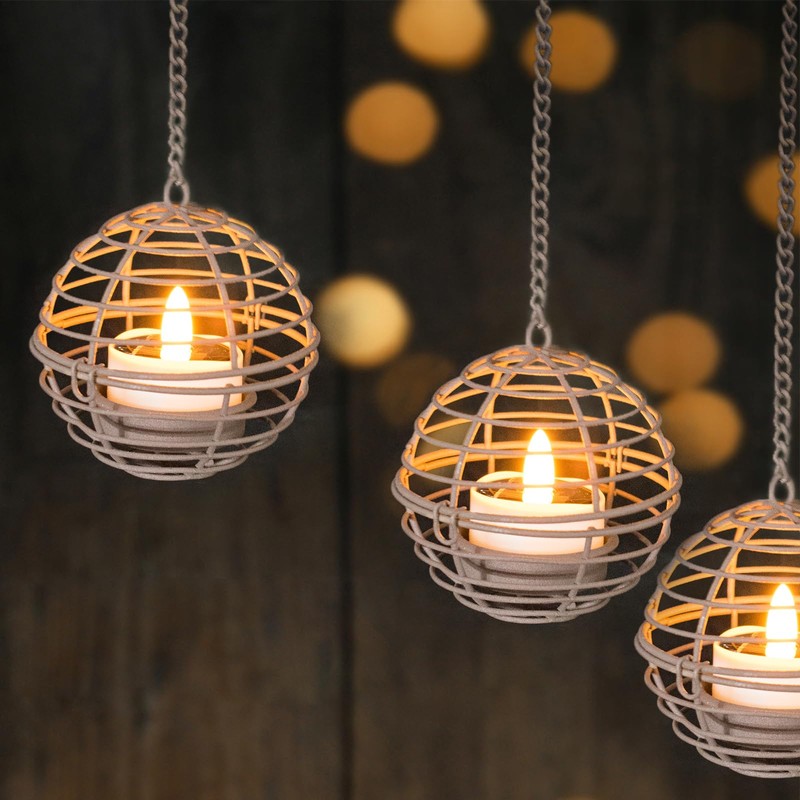 HL Solar Tea Lights, 8PCS Outdoor Waterproof Flameless Candles, Dusk