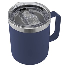 12oz Vacuum Mug Stainless Steel Thermal Mug Pure Color Double Wall Insulation Cup for Home Office Dark Blue 12oz