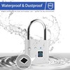 UMIKSMART Fingerprint Padlock, Keyless Biometric Smart Lock with USB-C Rechargeable