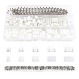 Lyeteung 420 PCS 2.54mm JST-XH Connector Kit, JST-XH 2/3/4/5/6 Pin Housing Female and Male Connector Plug, with Female Pin Crimp Terminal