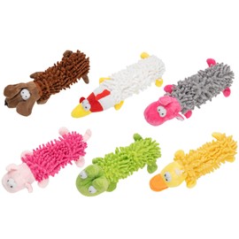 Pet Soft Dog Toys, Puppy Interactive Squeaky Plush Toys or Small Medium Dogs, 6 Pack
