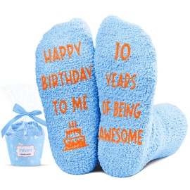 Zmart 10 Birthday Gifts for Boys - Socks for Kids Age 10, Presents for Ten Year Olds, Gifts for Tween Boys Girls
