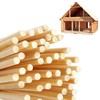 WJWINER Pack of 80 Wooden Sticks, Craft Woods, Round Wooden