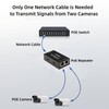 3-Port Gigabit POE Extender,10/100/1000Mbps 1 in 2 Out POE Repeater,
