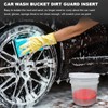 2PCS Car Wash Bucket Insert, Plastic Vehicle Wash Dirt Guard