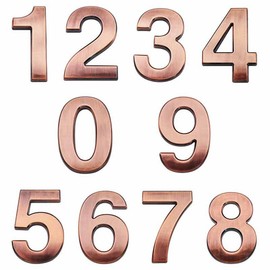 3D Self Adhesive Mailbox Numbers 0-9 Number Stickers No Drilling Address Numbers for Apartment Office Home