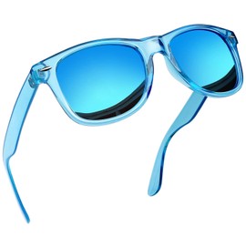 Joopin Trendy Square Sunglasses Oversized Sun Glasses Polarized UV400 Fashion All Blue Shades for Men Women Vintage