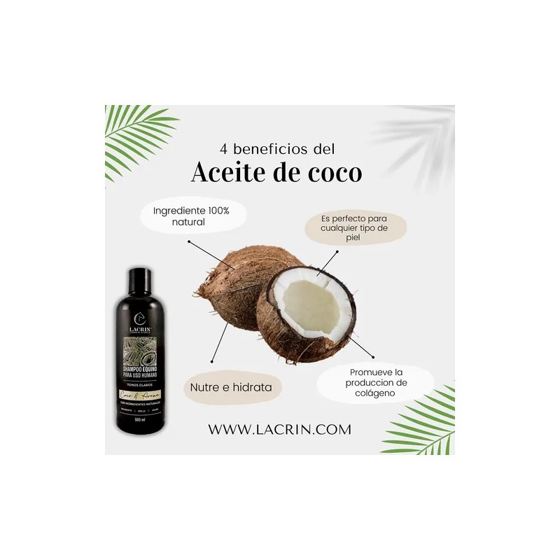 Shampoo de Cola Caballo para Cabello Lacrin Coco Y Avena
