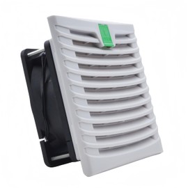 SXDOOL #803 White 150x150mm Enclosure Cabinet Ventilator Filter Kit with 120mm x 38mm AC/EC 115V/230V Cooling Fan, Dustproof Waterproof, for Cabinet Ventilation