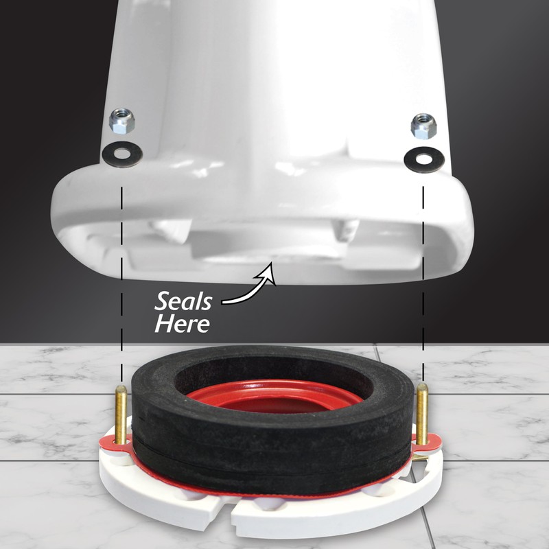 Korky 6000BP Universal Toilet WaxFree Seal with Hardware - Toilet