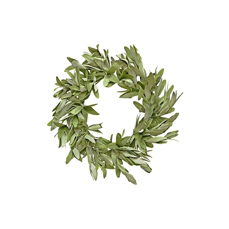 Great Finds Sage Small Candlering Wreath