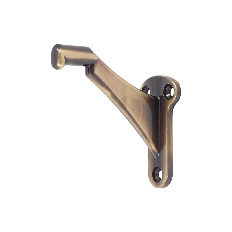 Stone Harbor Hardware Heavy-Duty Handrail Bracket, Antique Brass