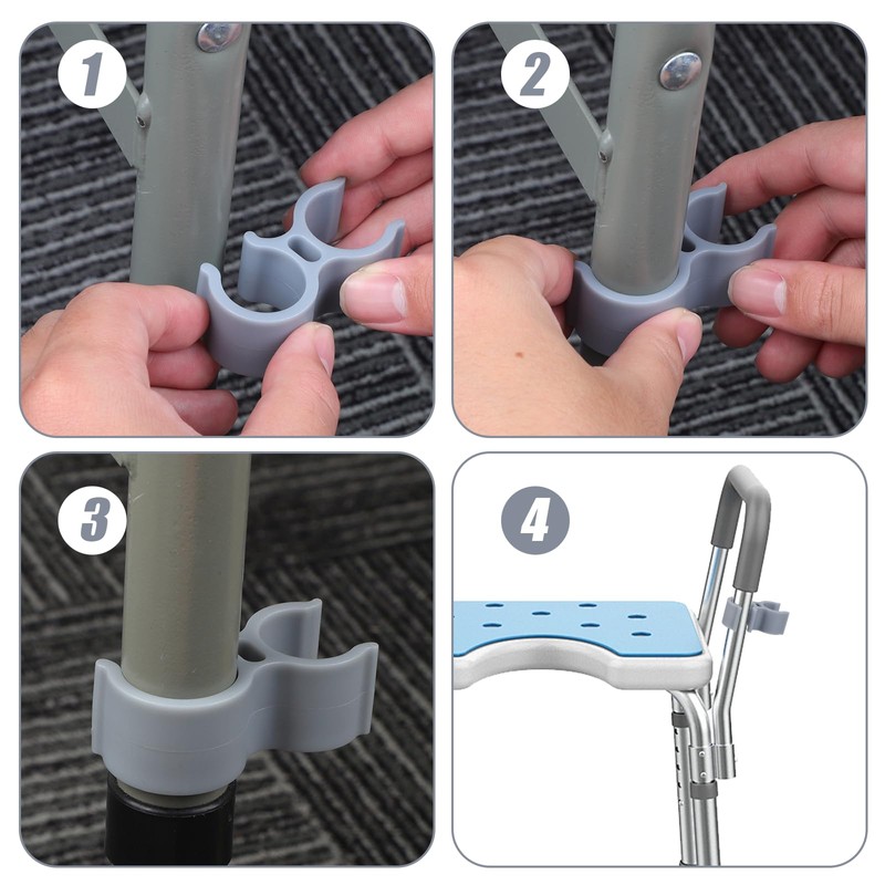 2pcs Shower Head Holder for Shower Chair, Bath Seat Shower