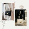 FARFADET Women's Shoulder Bag, Quilted Pochette, Cross-body Chain Bag, Cute,