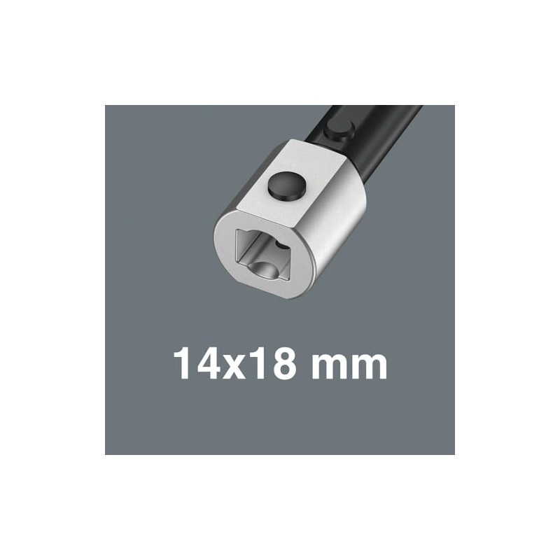 WERA 078642 Bit Adapter for Insertion 0.4 x 0.5 inch