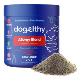 Dogelthy Allergy Blend Suplemento Alergias Perros 270g Sabor Cerdo