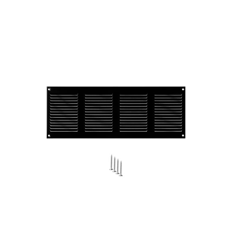 TURvent 14x4 Vent Cover (Duct Opening) - Black HVAC Return