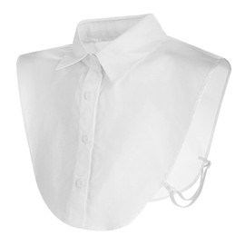 Lusofie White Fake Collar Detachable Collar Blouse Half Shirts Collar White Pointed Collar for Women Office Lady Women Girls Decorative Favors