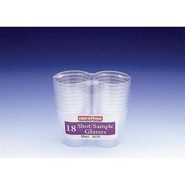 Caroline 18 x Shot/Sample Glasses 50ml