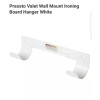 White Ironing Board Hanger - Pressto Valet Heavy Duty Wall