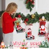 XIMEY Christmas Stocking Pack of 3 (M: Red, Blue and