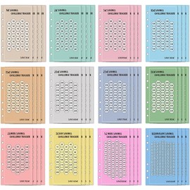 48 Sheets A6 Binder Budget Planner Accessories 100 Envelope Challenge Household Book Money Saving Folder Budget Planner Envelope Method Savings Book for Money 5000 Euro Financial Planner Household