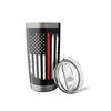 Thin Red Line Tumbler Mug Firefighter Gifts Fire Dept Stainless