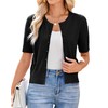 Newshows Women's Cardigans Summer Short Sleeve Lightweight Buttons Cardigan Elegant