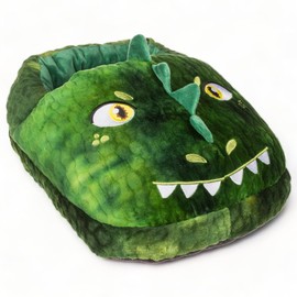 MIJOMA Cuddly Plush Foot Warmer, 100% Polyester, Versatile Designs, Perfect for Relaxation and Heat Therapy, One Size, 35 x 28 cm, Both Feet Fit! (Dinosaur)