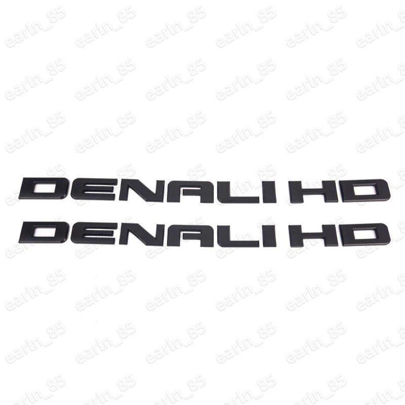 GMC 2x Denali HD Side Door Tailgate Letter Nameplate Emblem