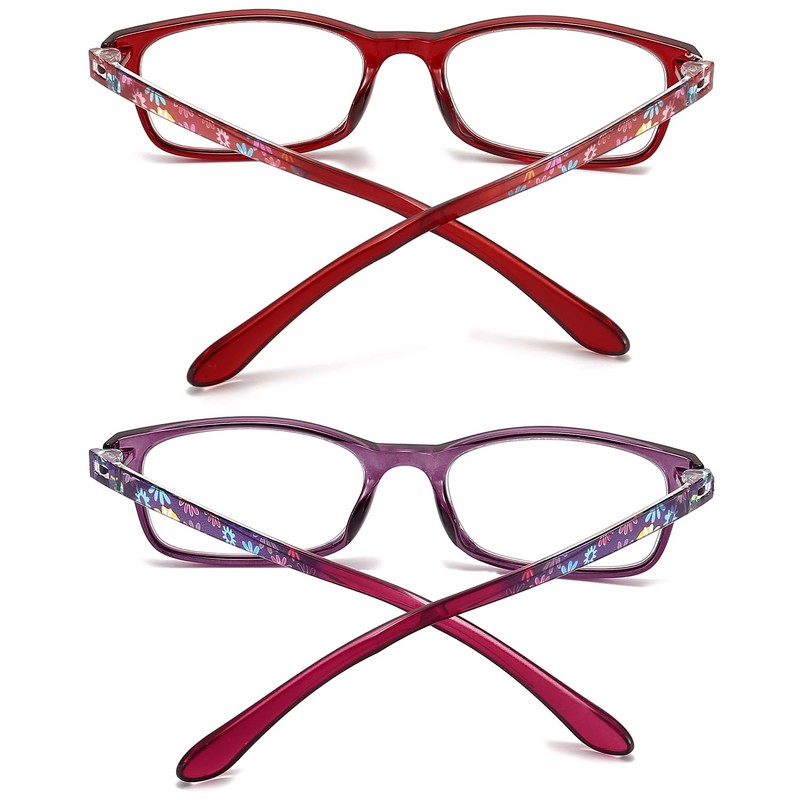 RaoOG Blue Light Blocking Reading Glasses for Women, 2 Pack