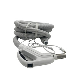 Universal Central Vacuum 30 ft High-Voltage Hose with Pigtail and ON-Off Switch Control at The Handle-Compatible with Most Inlets - Crushproof (30 Ft. Pigtail)