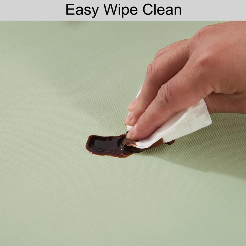 Rectangle Tablecloth,wipeable Vinyl Tablecloths with Flannel Backing,Plastic Outdoor Oil-Proof Waterproof
