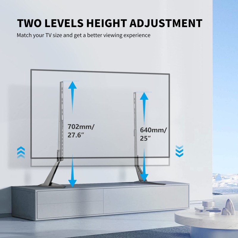 Suptek Universal TV Stand Table Top Replacement TV Legs for