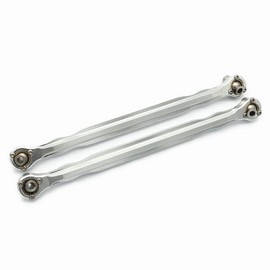 Aluminum Toe Links Steering Rod - 1PR Replace of 7748 Silver for Traxxas 1/5 X-MAXX XMAXX