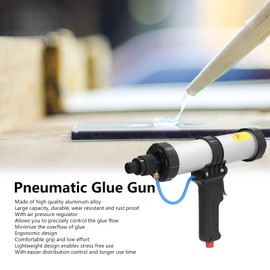 Pneumatic Caulking Gun, with an Air Pressure Regulator Ergonomically Designed Widely Used in Building Decoration, Electronic Appliances,etc.