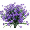 ARTIMATIC Plantas Artificiales Moradas 10 Piezas Extendibles 30-38 Cm