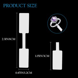 Jewelry Price Label 500 Pack Ring Bracelet Sticker Hangtags Jewelry Price Tags Label Display for Necklace Earring Indentification Tags Stickers