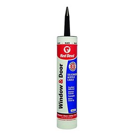 Red Devil 84650 Window & Door Siliconized Acrylic Caulk 10.1 oz Black 1 Pack