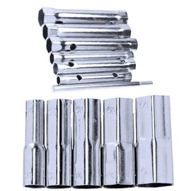 Auto-plaza 12Pcs Dual-Ended Wrench Socket Plumber Back Nut Tap Spark Plug Spanner Set Extended Spark Plug Wrench Socket set 6-37mm(1/2'' to 1-7/16'')