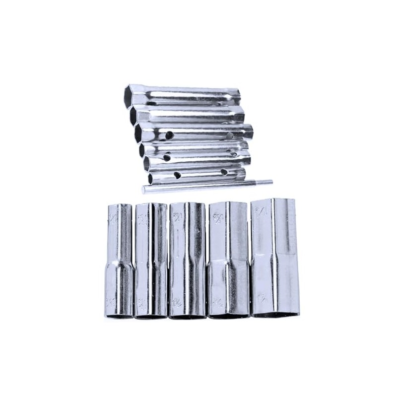 Auto-plaza 12Pcs Dual-Ended Wrench Socket Plumber Back Nut Tap Spark
