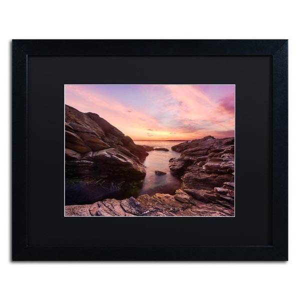 "Sunset Sweep" by Michael Blanchette Photography Artwork in Black Matte with Black Frame, 16" x 20"