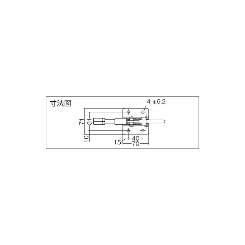 育良精機 ISK-51B小0 トグルクランプ