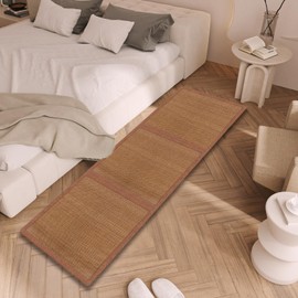 AIMECO Japanese Tatami Mat, 3PCS 2x2 Ft Natural Rattan Futon Floor Mattress Area Rugs for Sleeping Meditation Yoga, Brown