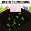 SOAKARO Glow-in-The-Dark Kids Bathroom Rug – Non-Slip, Machine Washable, Soft