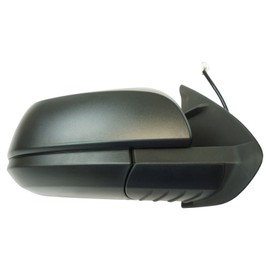 Exterior Power Heated Black Textured Cap Mirror Passenger RH for Tacoma Pickup