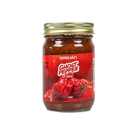 Pepper Joe’s Ghost Pepper Salsa – Dangerously Delicious Superhot Salsa with 8 Different Peppers and Fresh All-Natural Ingredients – 12 Ounce Jar of Spicy Salsa