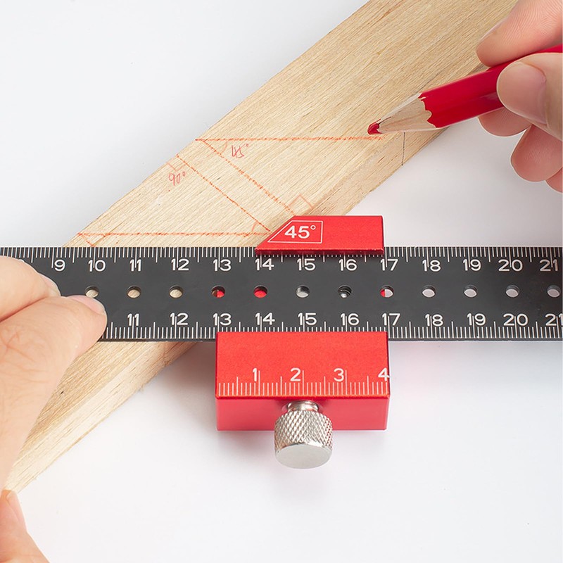 Ylinwtech Marking Gauge 0-300 mm, Scribing Tool, Carpenter's Square, Stop